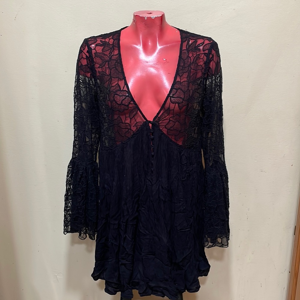 Free People lace blouse top dress tunic